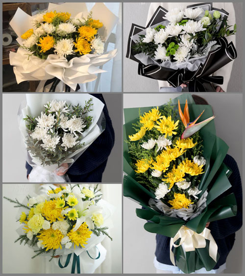 山东莱芜莱城区高庄街道石庙子村白事花束代送